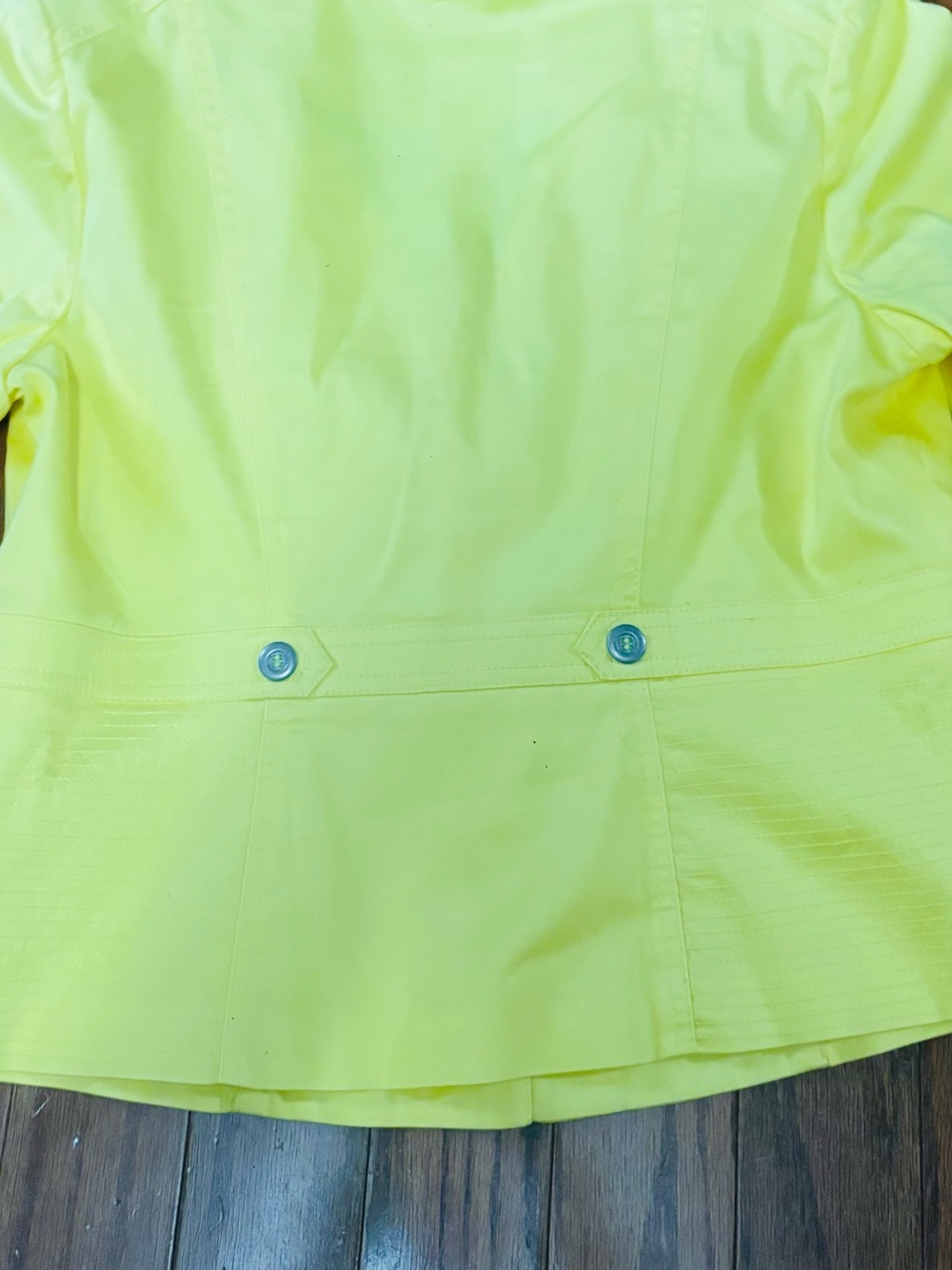 Cato Yellow Double-Breasted Blazer and capris pants NWOT Size L, Pants Size 8 - Picture 7 of 10